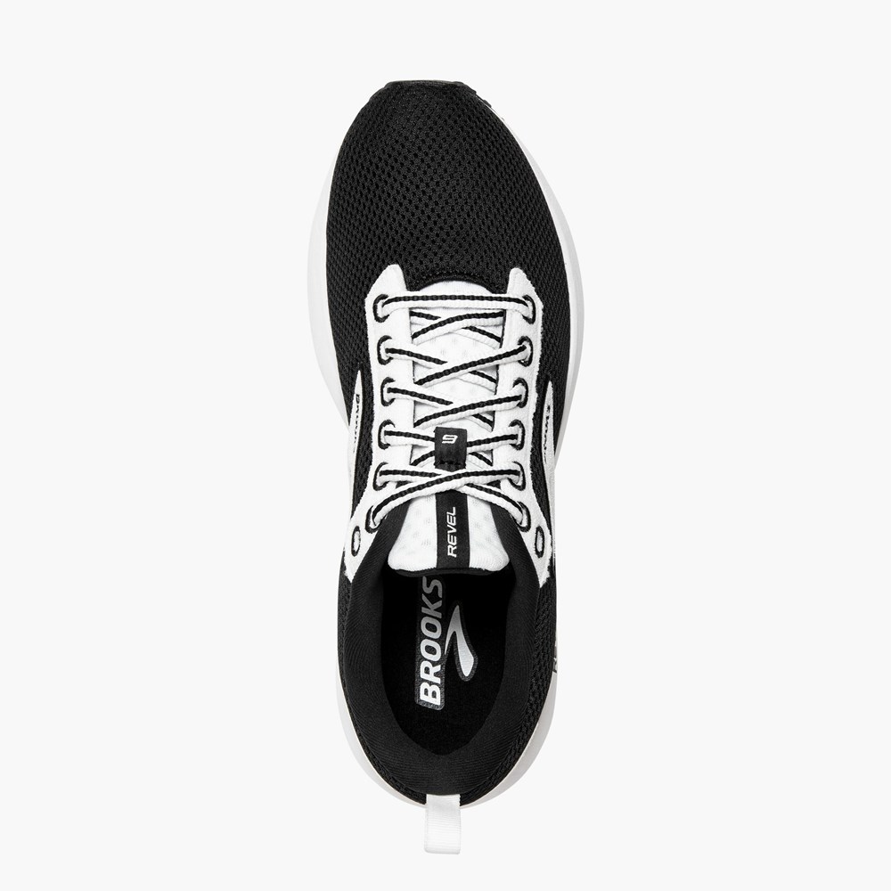 Chaussures Running Route Brooks Revel 6 Blanche Noir Femme | MUW-7401223